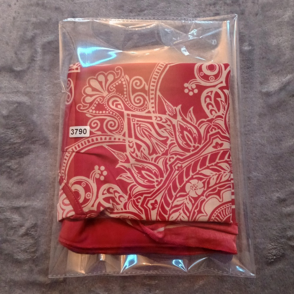 Vintage Bandana Poncho Womens Medium Red Ranch Farm Country Western Cowgirl - Picture 13 of 13